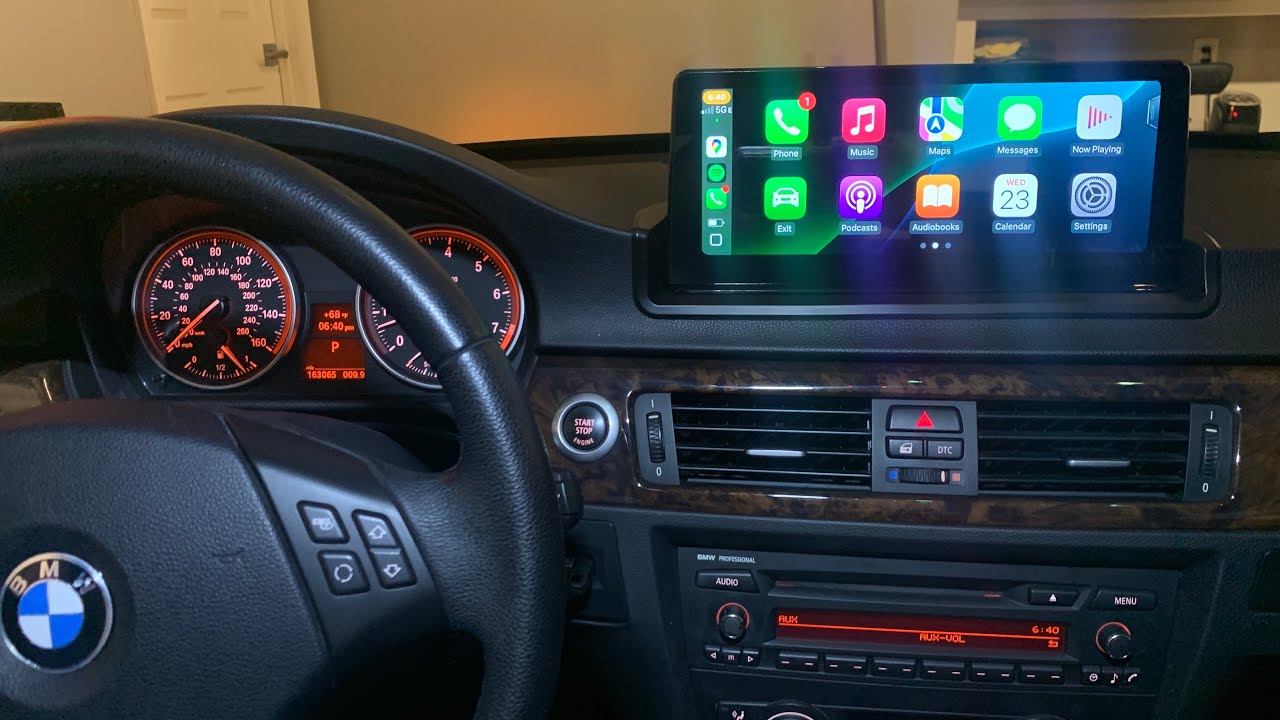 BMW e90 10.25” Touchscreen Apple CarPlay and Android Auto System Install, 2006-2011 3-Series