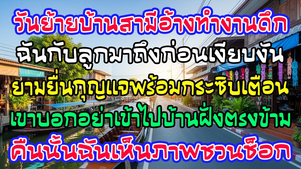 วันย้ายบ้านใหม่ สามีอ้างทำโอที ยามกระซิบห้ามเข้าให้ไปบ้านตรงข้าม คืนนั้นฉันช็อก