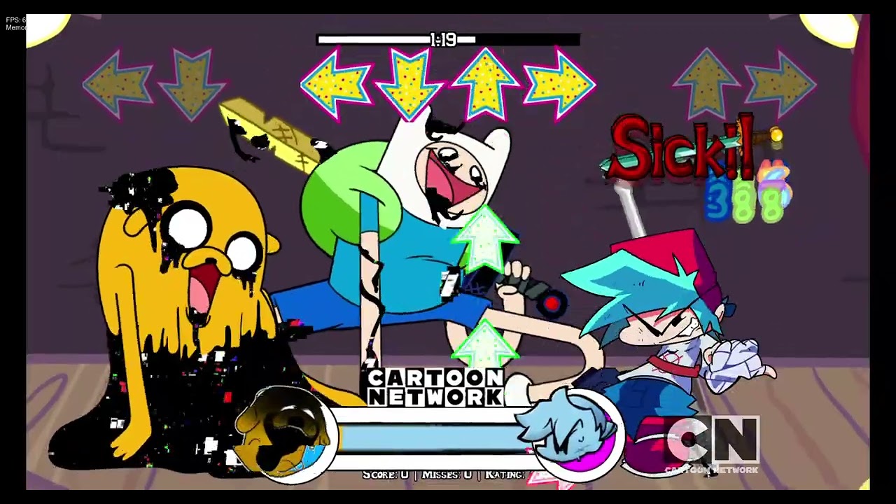 FNF stretching threat v2 FANchart, #fnf #fnfmod #adventuretime #pibbyapocalypse #pibby