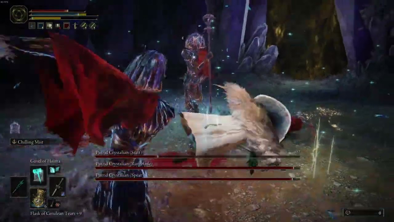 Elden Ring: Crystalain Trio (Scarlett Rot) FULL FIGHT
