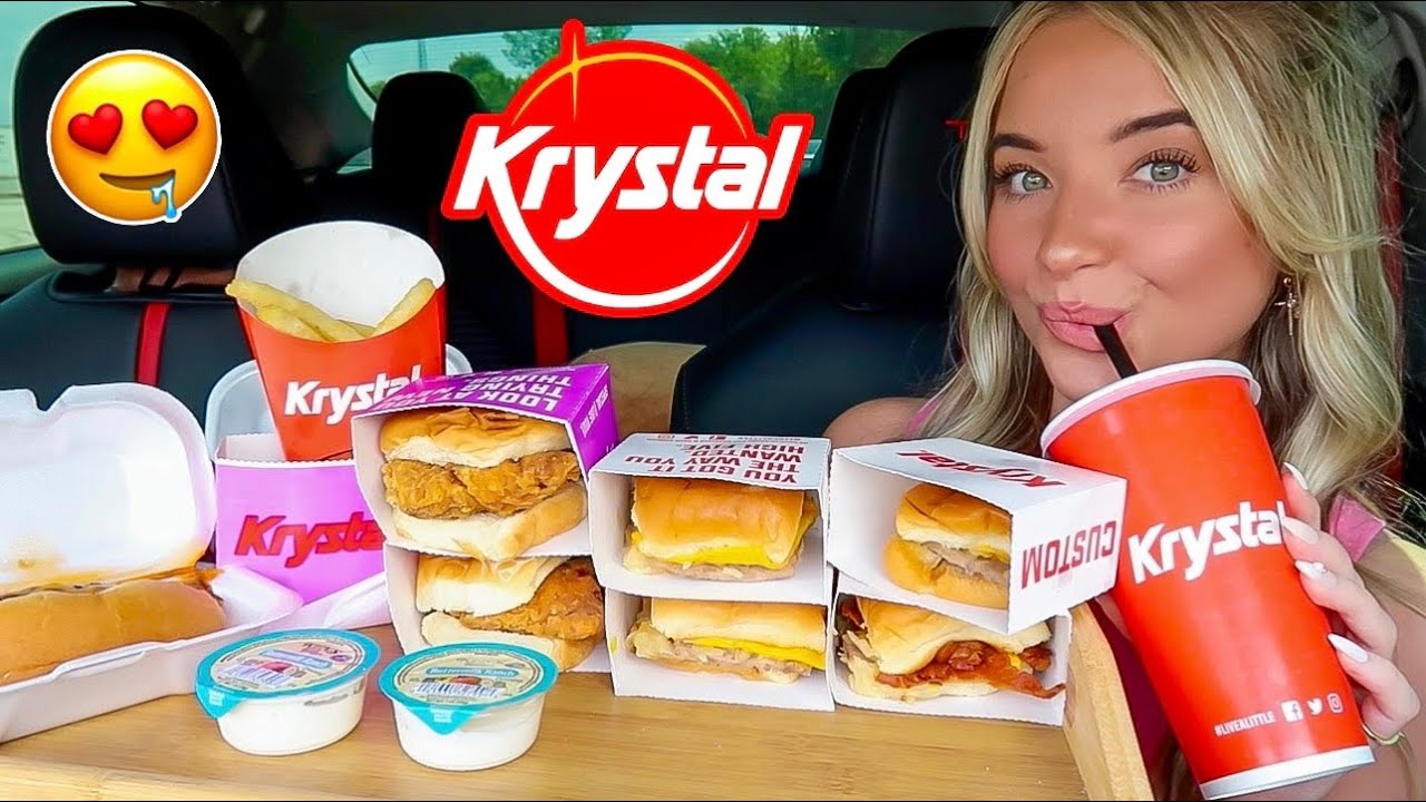 Trying KRYSTAL For The FIRST TIME Mukbang! (entire menu!!)