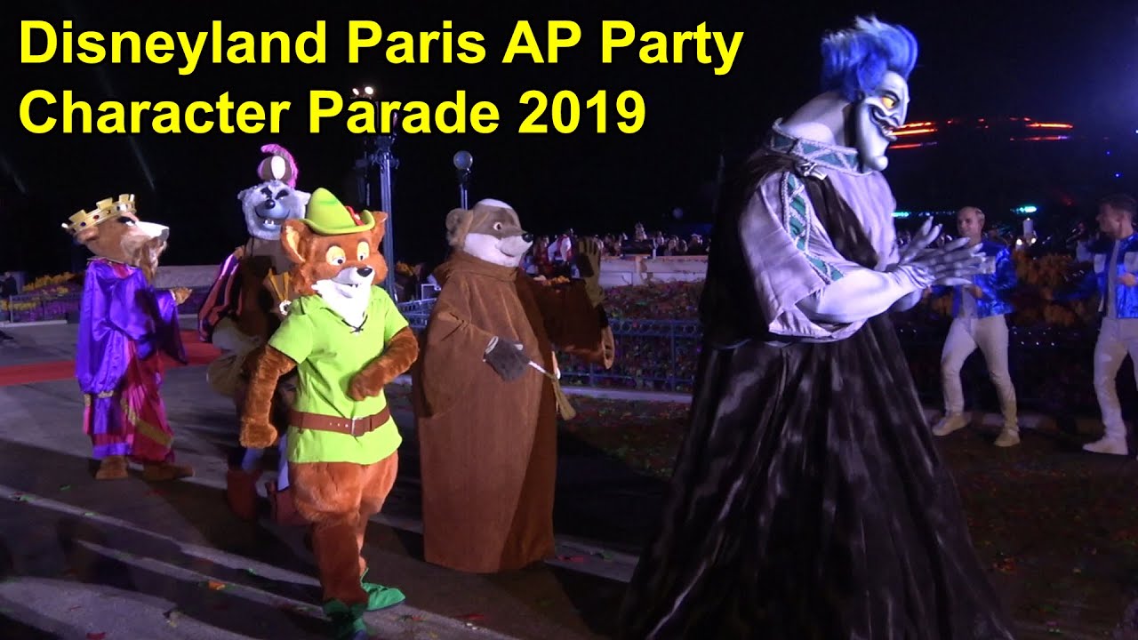 Disneyland Paris LARGE Parade of Rare Disney Characters - AP Party 2019, Multi-Angle