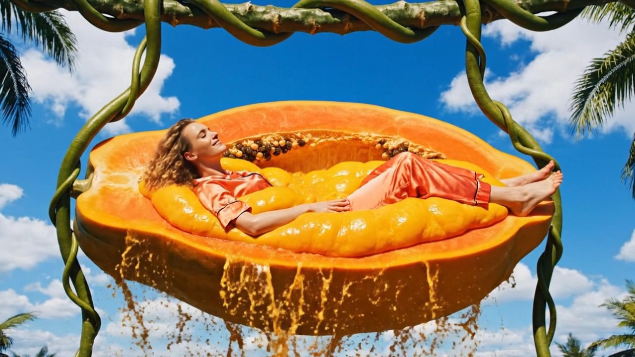Oddly Satisfying Fruit ASMR 🥝 Jumping into Giant Jelly Beds! (Relaxing Visuals)