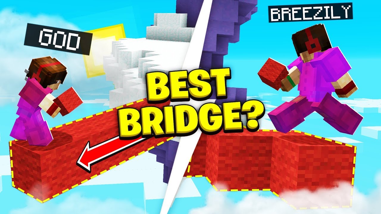 God Bridging vs. Breezily Bridging | Minecraft Bedwars (Hypixel)