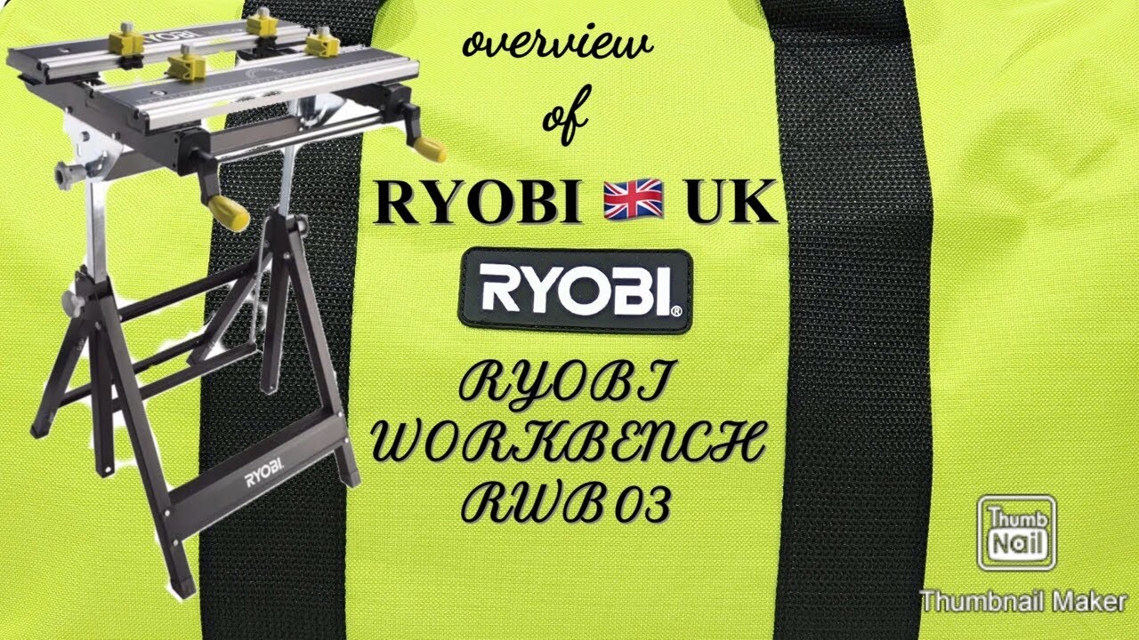 Ryobi folding metal workbench RWB03 overview Ryobi uk