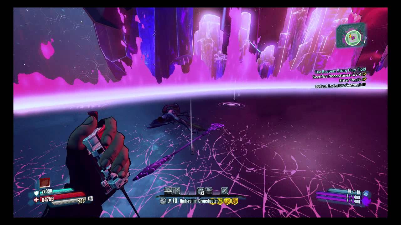 Borderlands: The Pre - Sequel - Nisha vs Invincible Sentinel - Lvl 70 - Luck Cannon