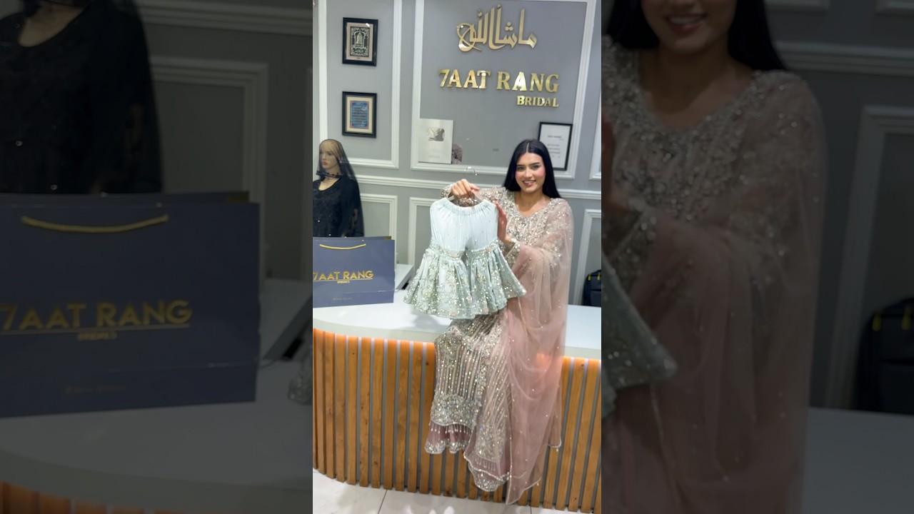 WATCH FULL👀 AMAZING BEAUTIFUL KIDS GHARARA STYLE OUTFIT BY 7AATRANG BRIDAL👀🤌🏻❤️#fypシ #viral