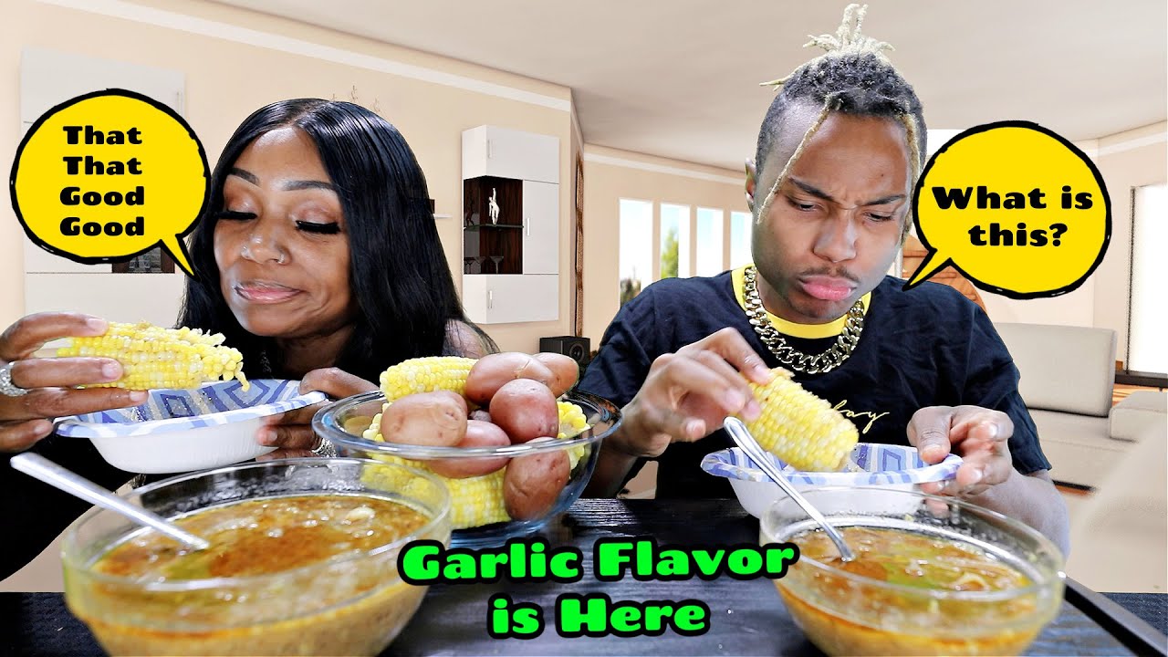 Darius Tries My Garlic Butter Sauce Hilarious