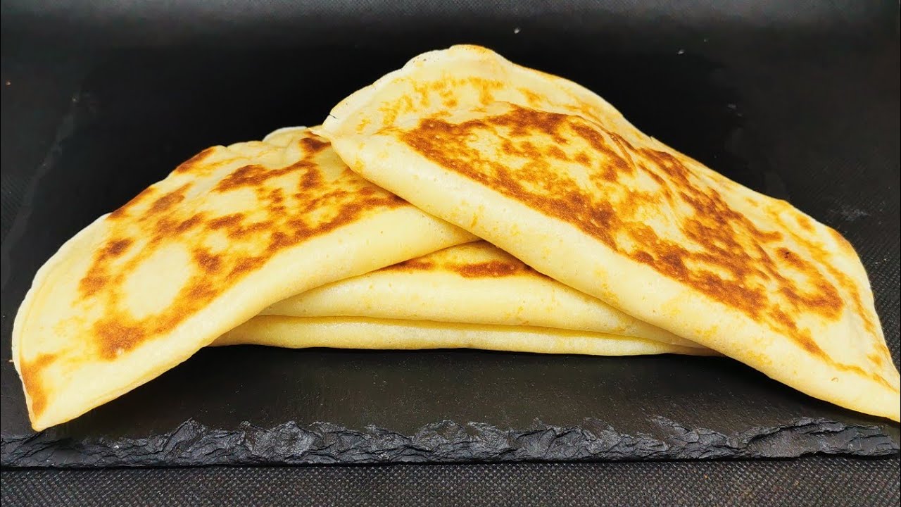 Cina este gata in cateva minute, clatite umplute cu cascaval si sunca | Cena rápida y fácil