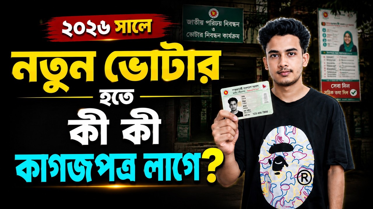 নতুন ভোটার হওয়ার জন্য কি কি কাগজপত্র লাগবে | NID Card Required Documents | আইডি কাড করতে কি কি লাগে