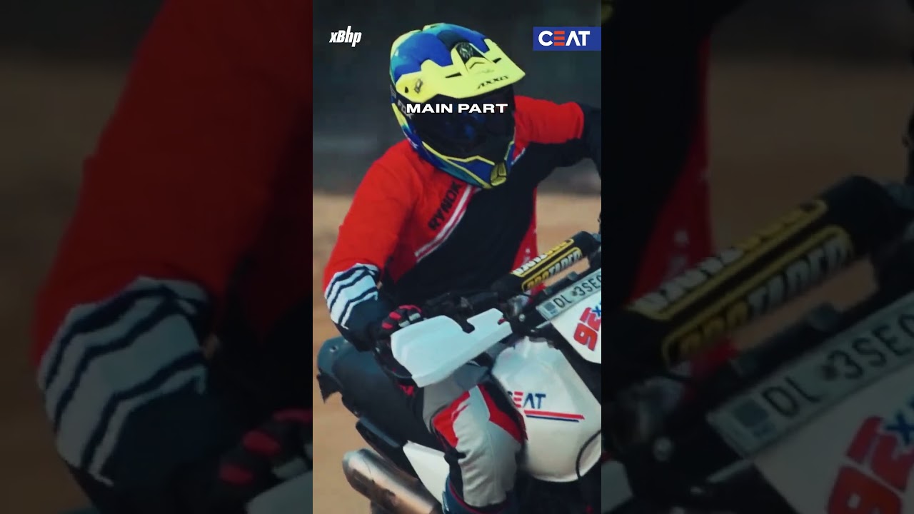 Adventurous time at SJOBA Rally on his motorcycle shod with CEAT Tyres #GrippXC Knooby tyres!