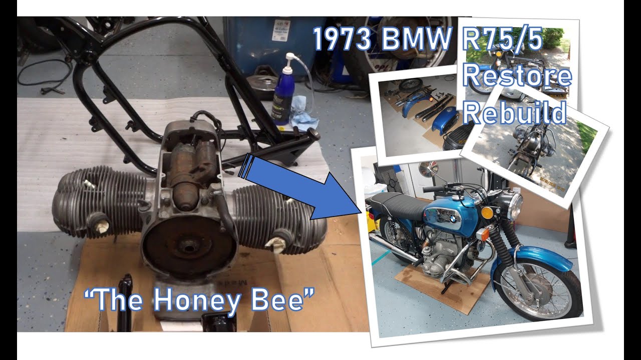 1973 BMW R75/5 Restoration in 30 Minutes(BeeBuildUp)