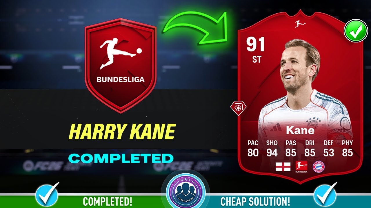 91 POTM Harry Kane SBC Solution - Cheap Solution & Tips - FC 26