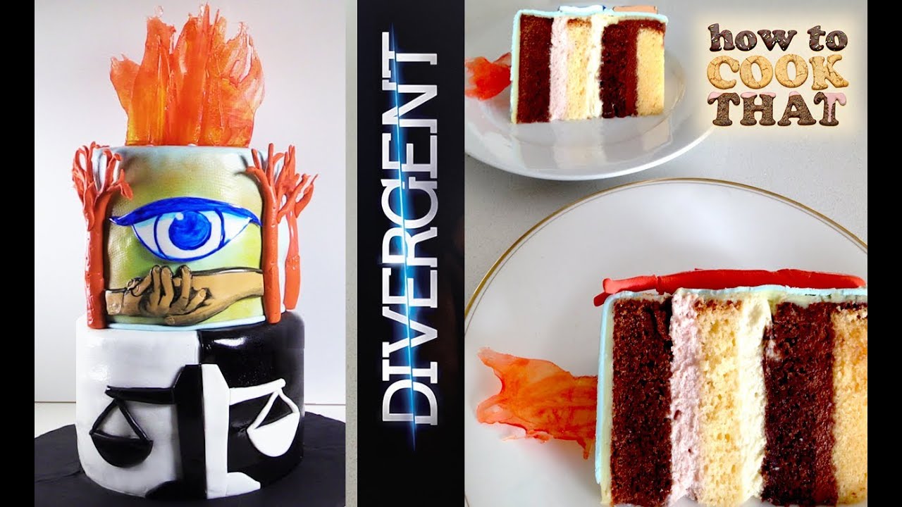 Divergent Cake HOW TO COOK THAT Ann Reardon Allegiant Insurgent Alegient Movie Cake