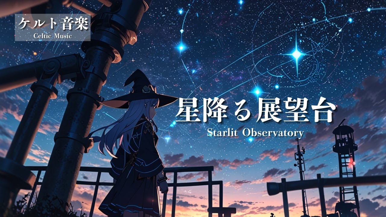 【ケルト音楽 - Celtic Music】星降る展望台 - Starlit Observatory｜冒険ファンタジー・異世界音楽【作業用・勉強用・睡眠用 BGM】