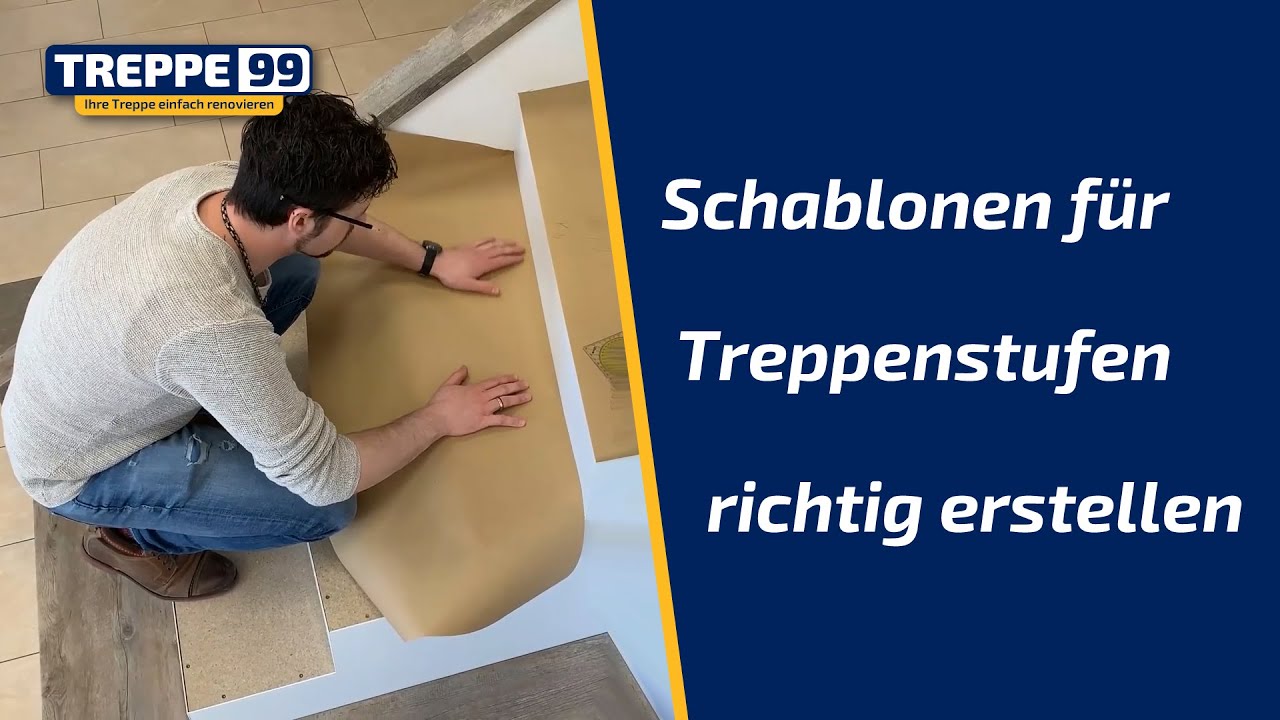 Schablone f&uuml;r Treppenstufen richtig erstellen