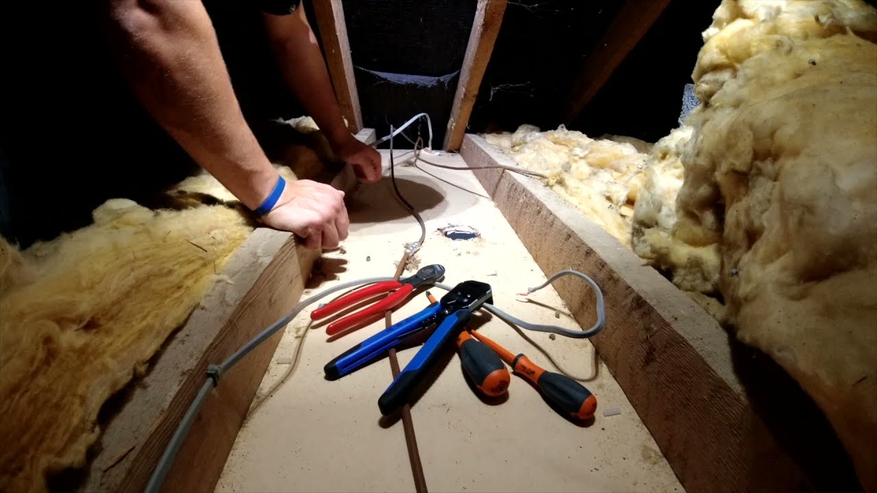Electricians day extractor fan installation.
Client wanted a fan light!!! Nope