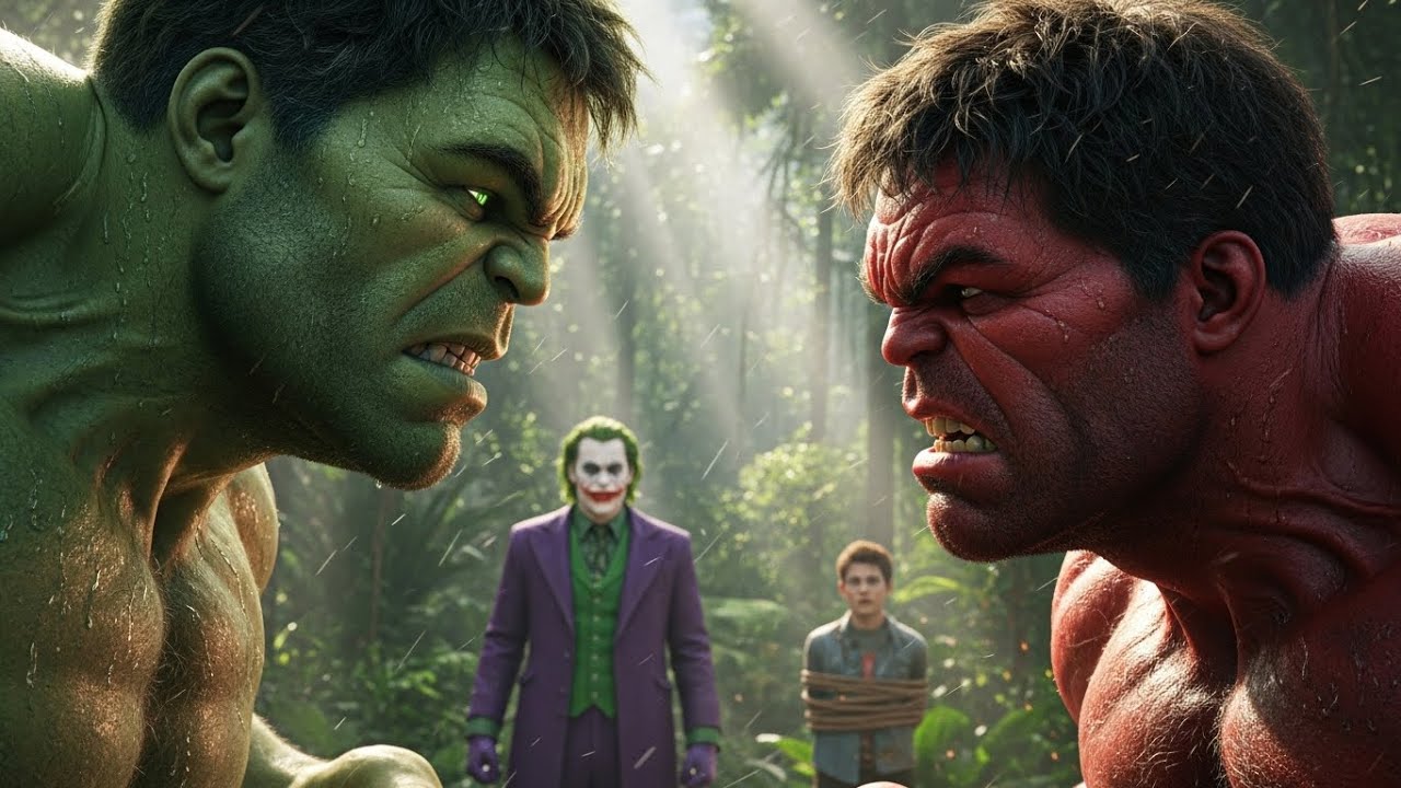 JOKER KIDNAPS HULK'S SON - Red Hulk Joins Evil Team | Green Hulk Epic Jungle Battle