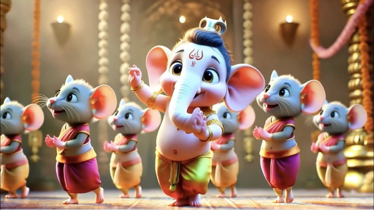 Ganpati Bappa Morya Returns | New 3D Animated Ganesha Dance | मंगलमूर्ति मोरया 2025