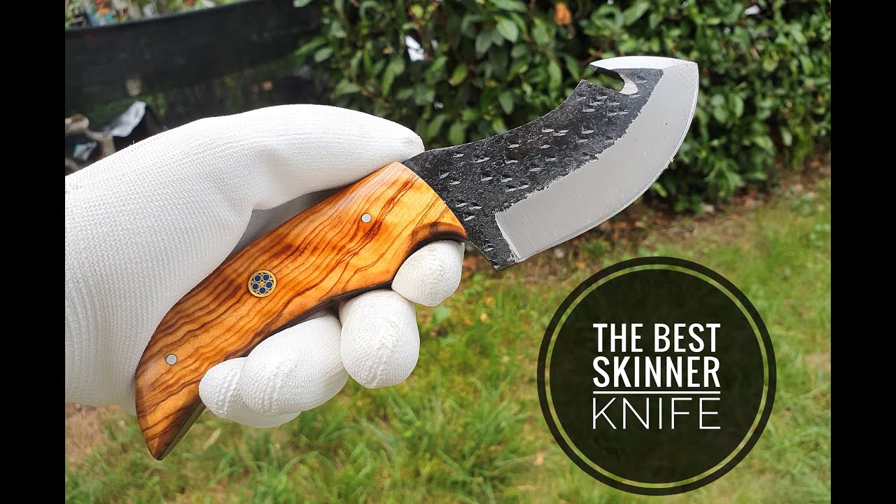 Hand Forged Hunting Skinner Knife. The Best Knife. ALL DETAILS
