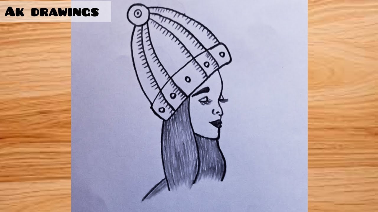 Beautiful  girl face drawing | girl face | girl drawing|