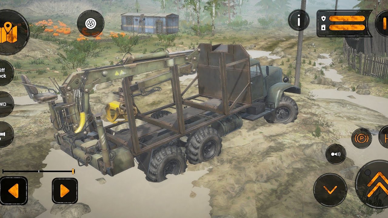 Mission #6 - Crane Operator Log Transportation | MudRunner Android Gameplay HD
