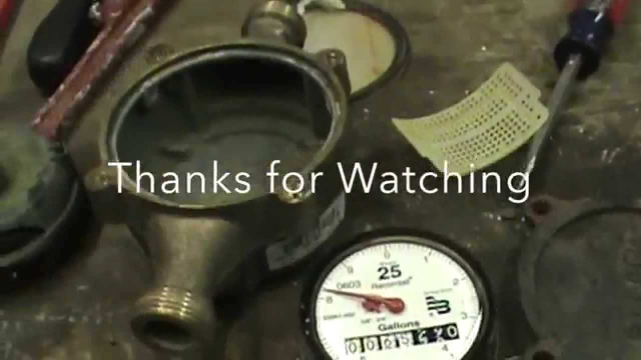 Scrapping water meter for brass money