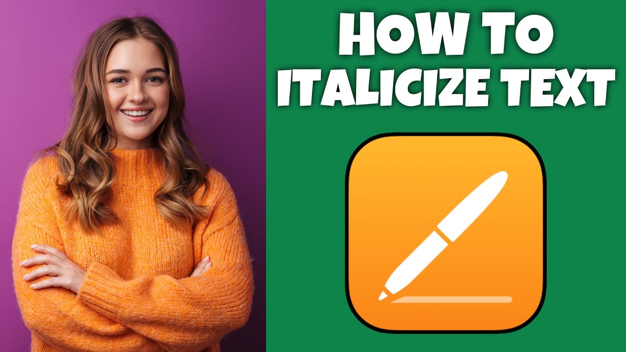 How To Italicize Text In Pages | Step By Step Guide - Pages Tutorial