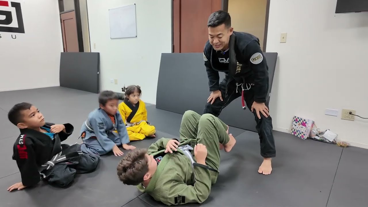 BJJ For Kids | How To Control And Submit From Knee On Belly
