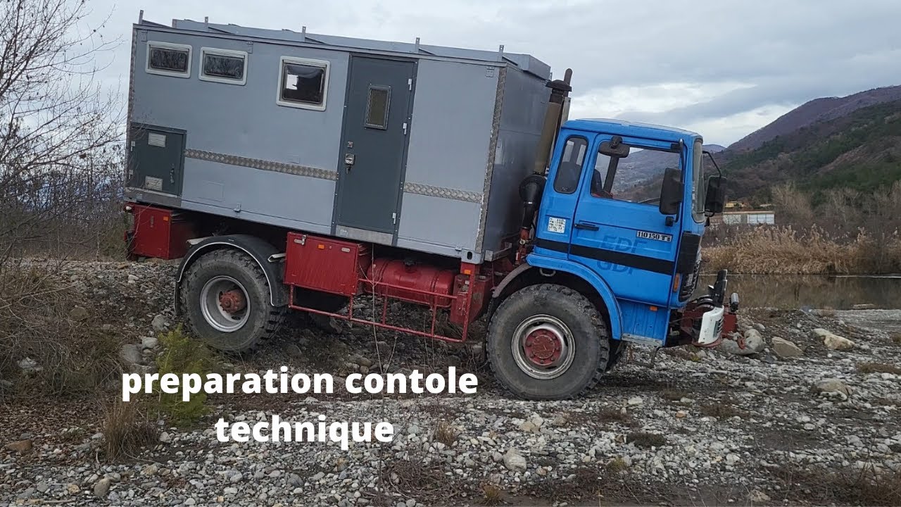 préparation controle technique : aménager un poids lourd 4x4 en camping car