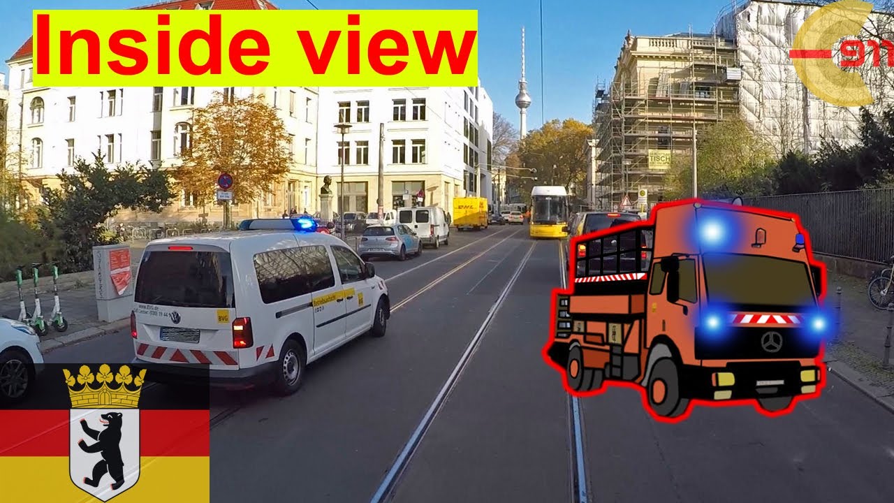 [BERLIN] Einsatzfahrt Oldie Turmdrehwagen | Emergency response inside-view | Reupload | 024