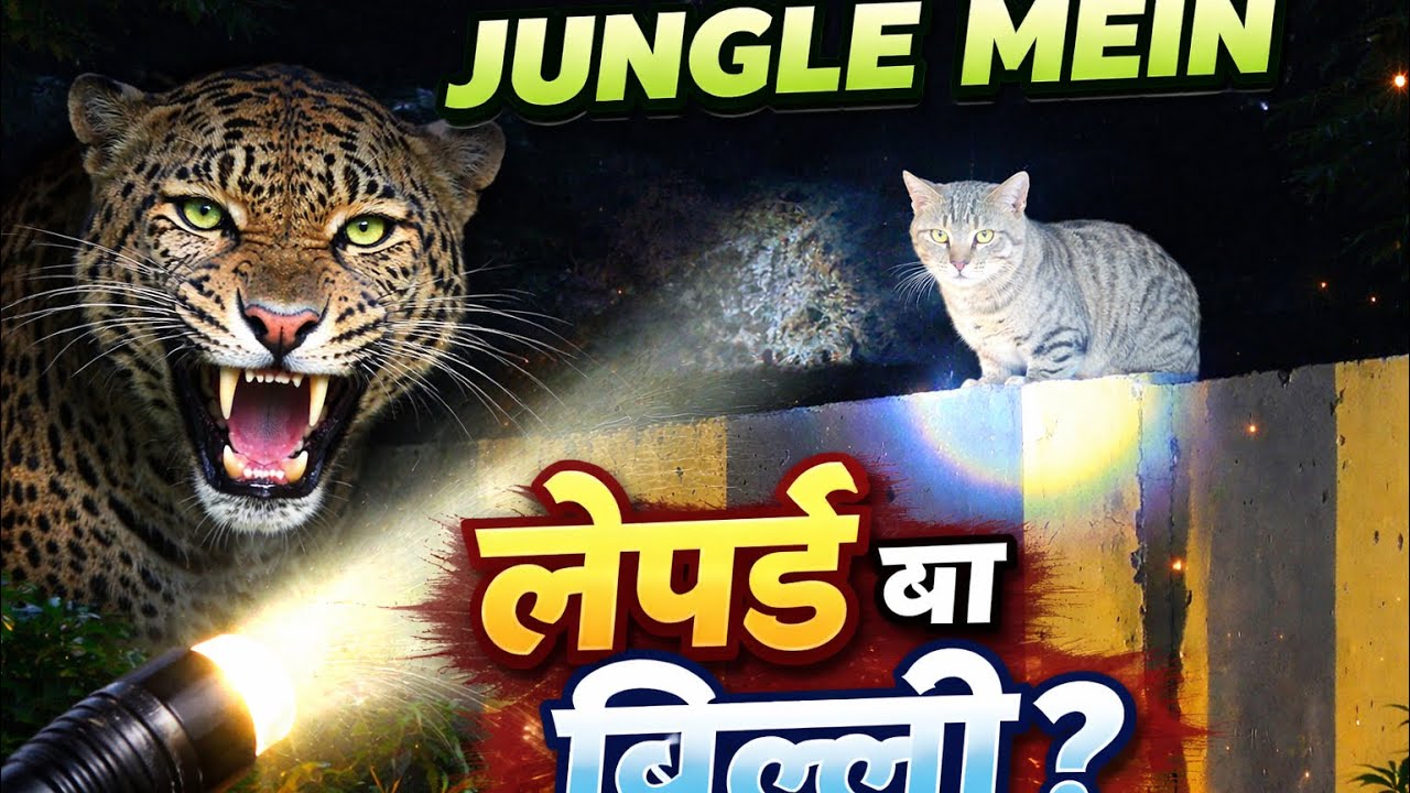 Jungle me lapord he ya jungli billi | Night safari | wild adventure #ranthambhorenationalpark 