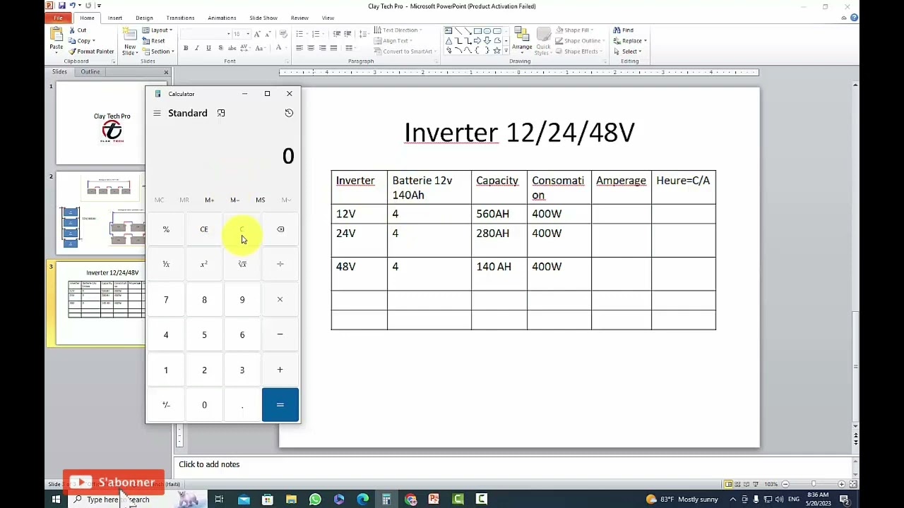 inverter 12V, 24 V ou 48V formation.. Ht inverter Smart Ups paw la.