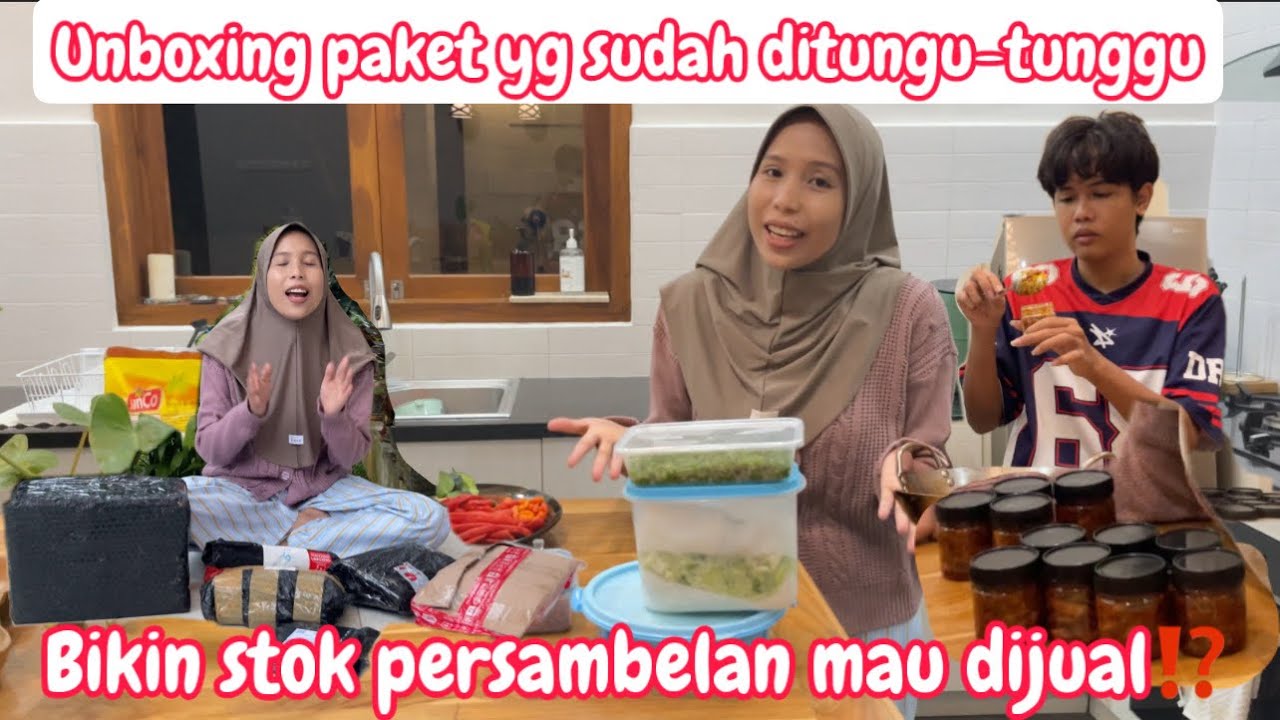 UNBOXING PAKET YANG SUDAH KU TUNGGU-TUNGGU || BIKIN STOK PERSAMBELAN MAU DIJUAL⁉️