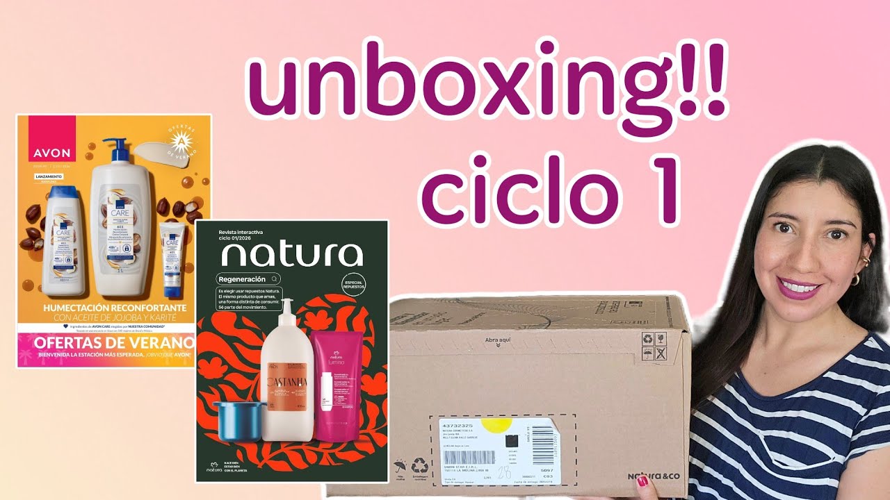 Unboxing ciclo 1 2026!! 📦 🌞Regalos Natura y Avon 💖