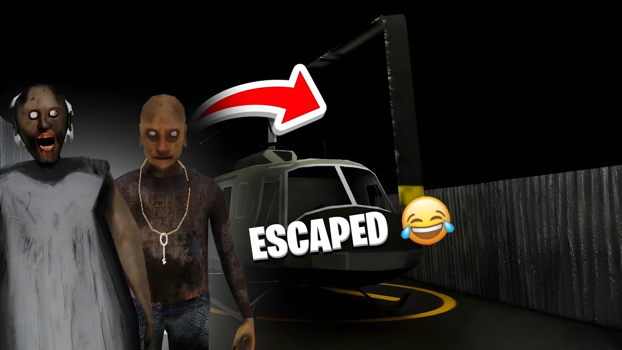 Granny Helicopter Escape 😂 