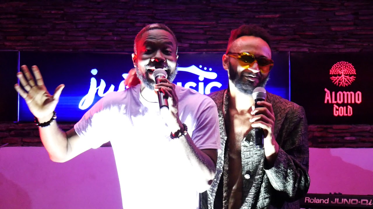 FOKN BOIS performing on JustMusic in Accra, Ghana