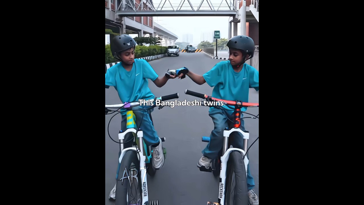 This Bangladeshi twins...🇧🇩🔥 #bangladesh #cyclestunt #kids #trending #ar7 #edit #fyp #viralvideo