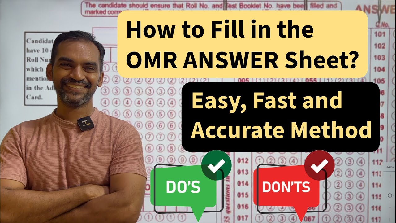How to Fill in the OMR Answer Sheet? | Fast and Accurate Method. NEET 2025