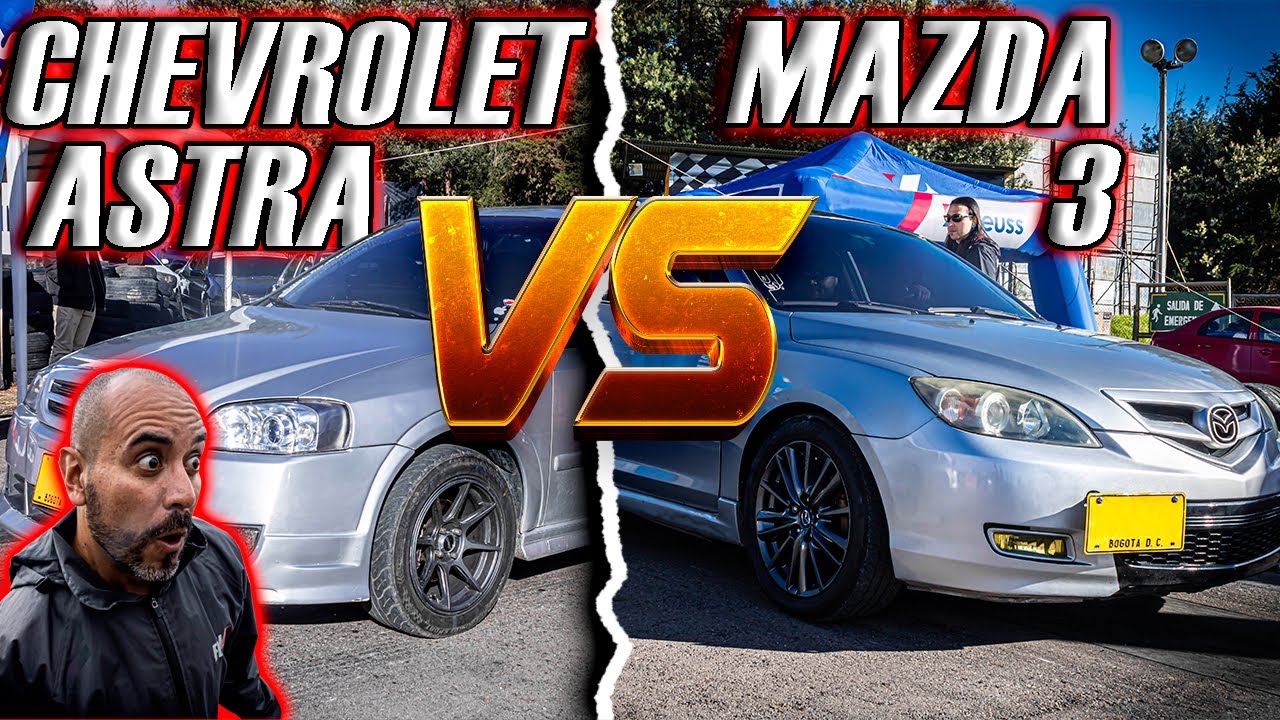 Mazda 3 VS Astra Modificado🔥  DRAG RACE