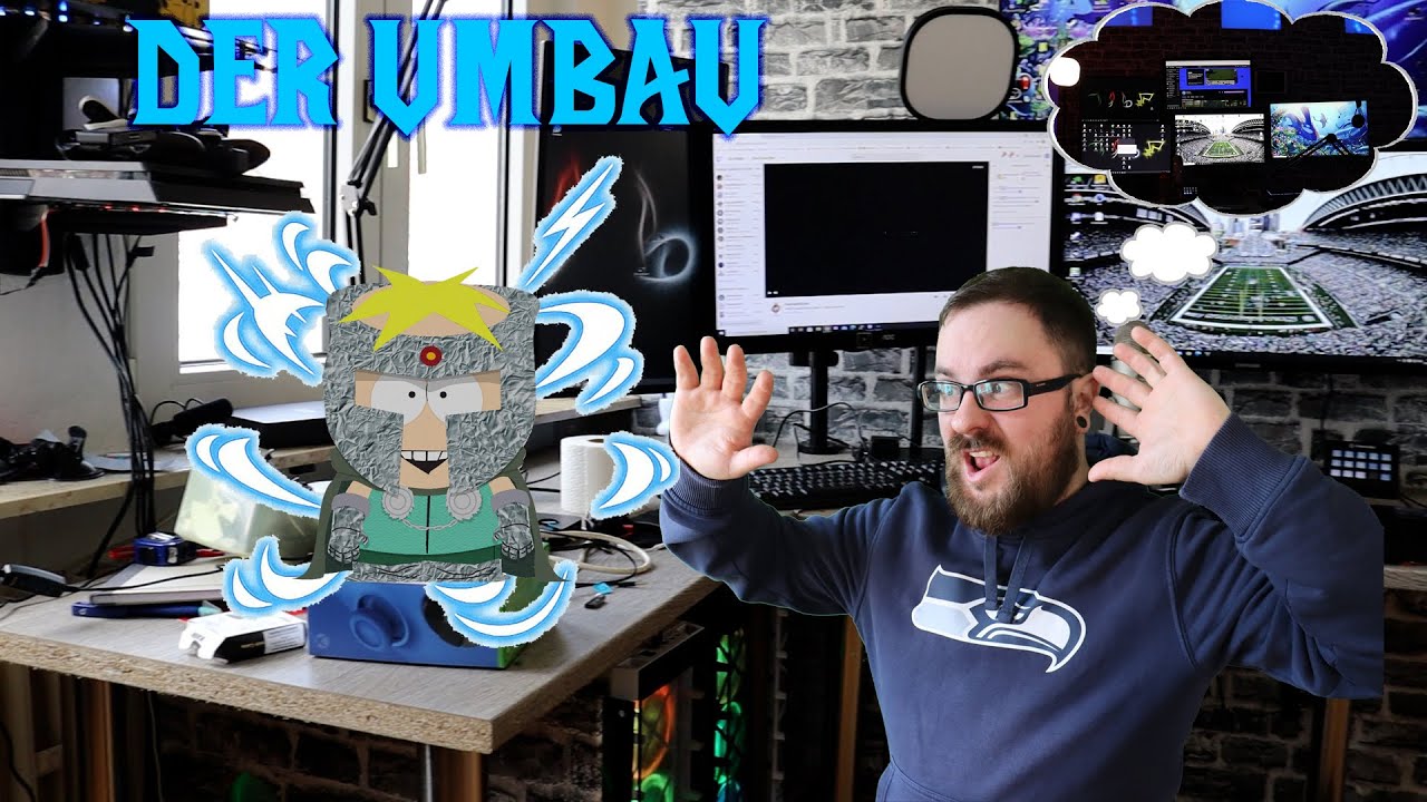 SETUP UMBAU / 5 Monitore Gaming Room Update!🎮 / KAUM Kabel zu sehen / Gebärdensprache