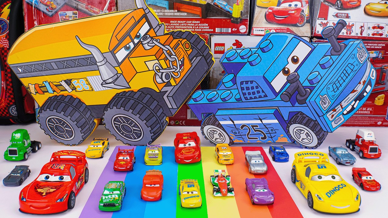 Disney Pixar Cars Unboxing Review | Disney Cars Lightning McQueen Hot Wheels Playset