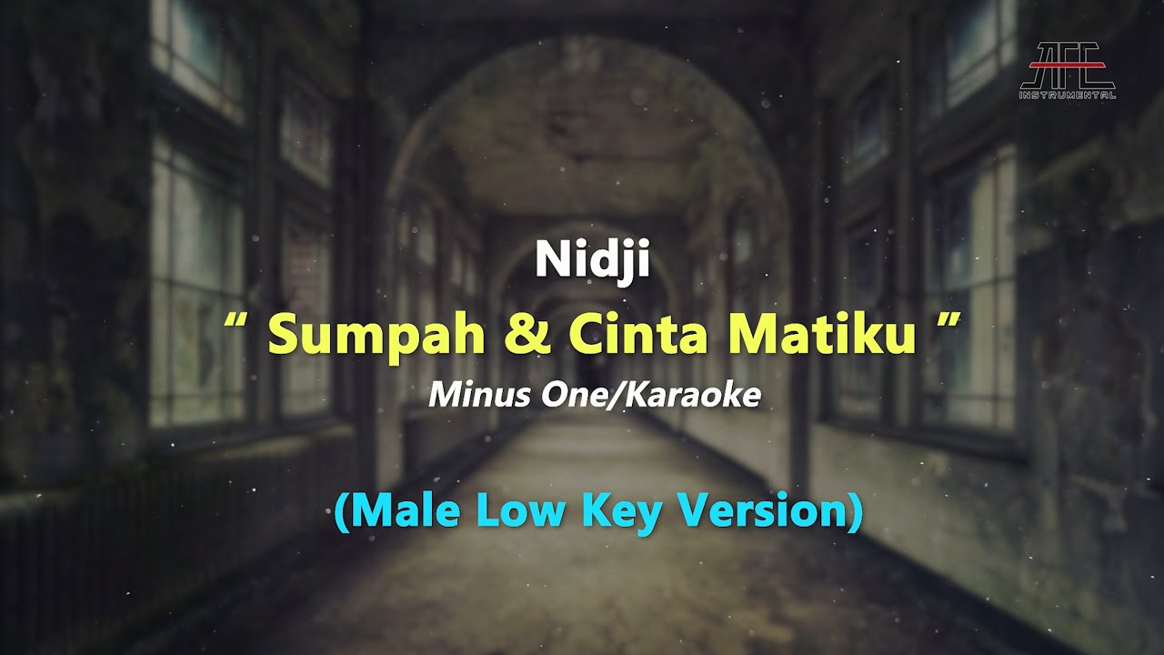 Sumpah & Cinta Matiku - Nidji | Karaoke - Piano (Lower Key/Nada Rendah)