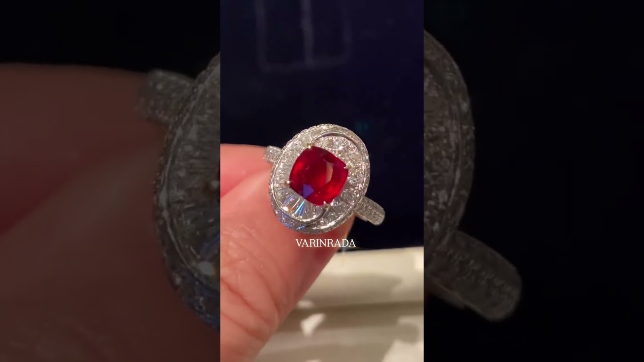 ❤️🔥✨ 𝟐.𝟎𝟓𝐜𝐭 𝐍𝐨 𝐇𝐞𝐚𝐭 𝐁𝐥𝐨𝐨𝐝 𝐑𝐞𝐝 𝐑𝐮𝐛𝐲 𝐑𝐢𝐧𝐠 #rubyring #ruby #varinradajewelry