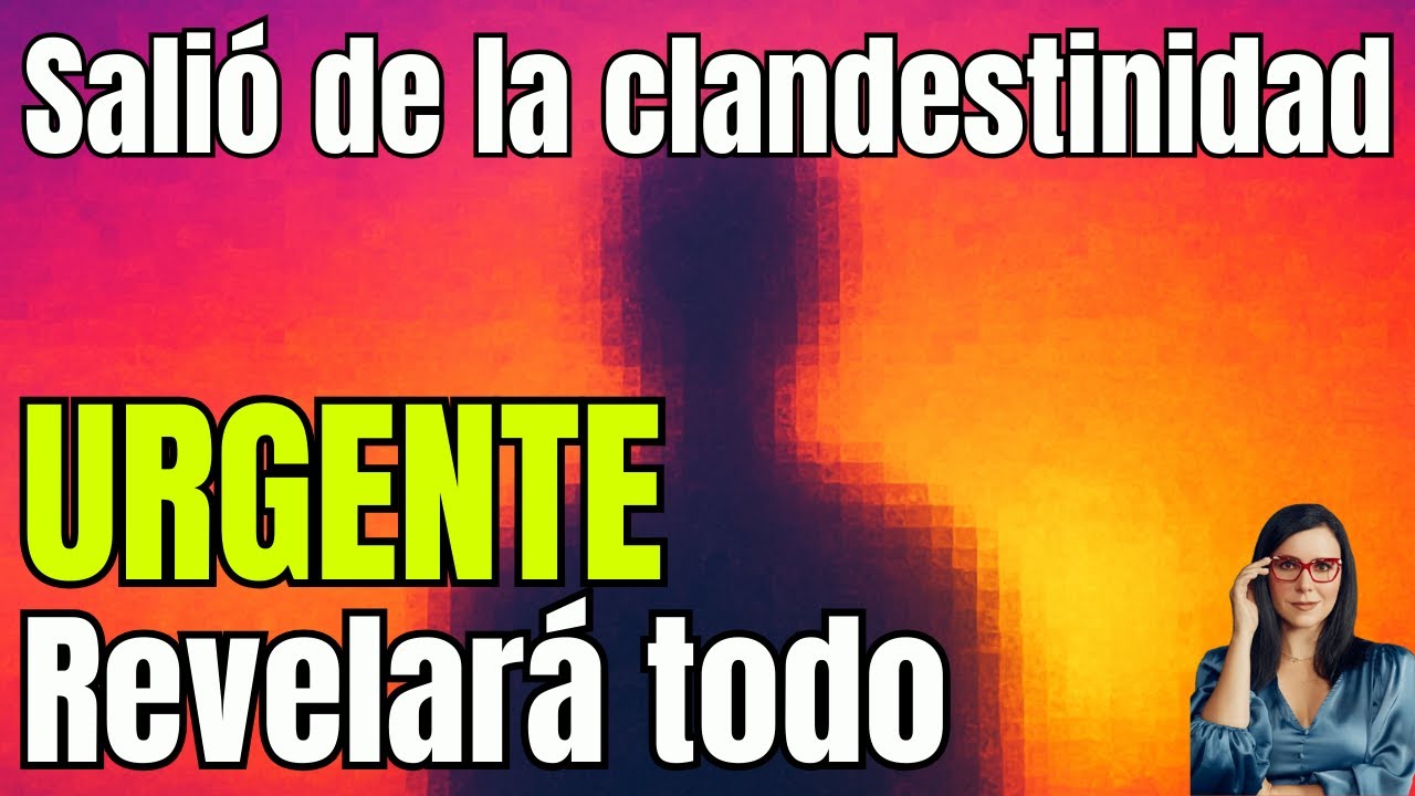 Salió de la clandestinidad. URGENTE. Revelará todo
