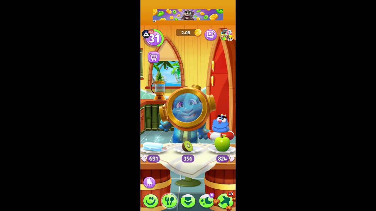 MY Talking Tom 2 #shorts #live #trending#viraltom #funnycat #satisfying#mytalkingtom2 #tom #games