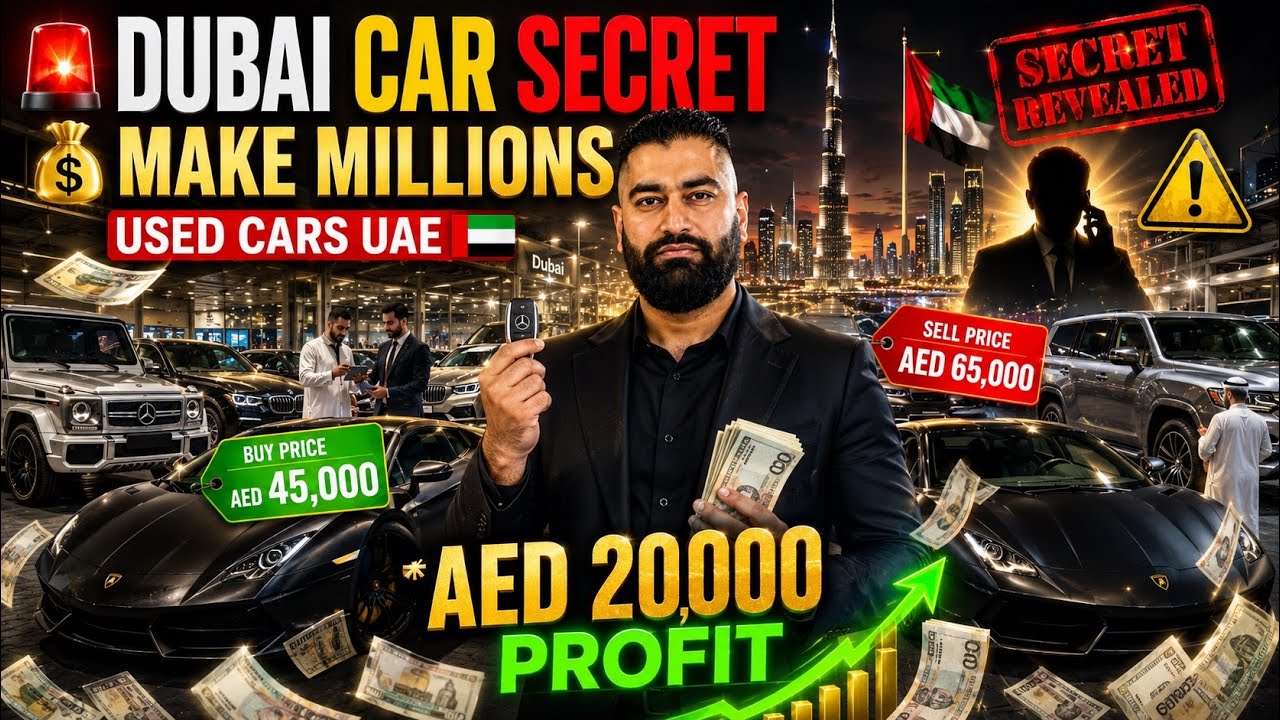 🚘 💰 100% Profitable Used Cars Business in Dubai UAE 🇦🇪 | Step-by-Step Ultimate Guide 2026