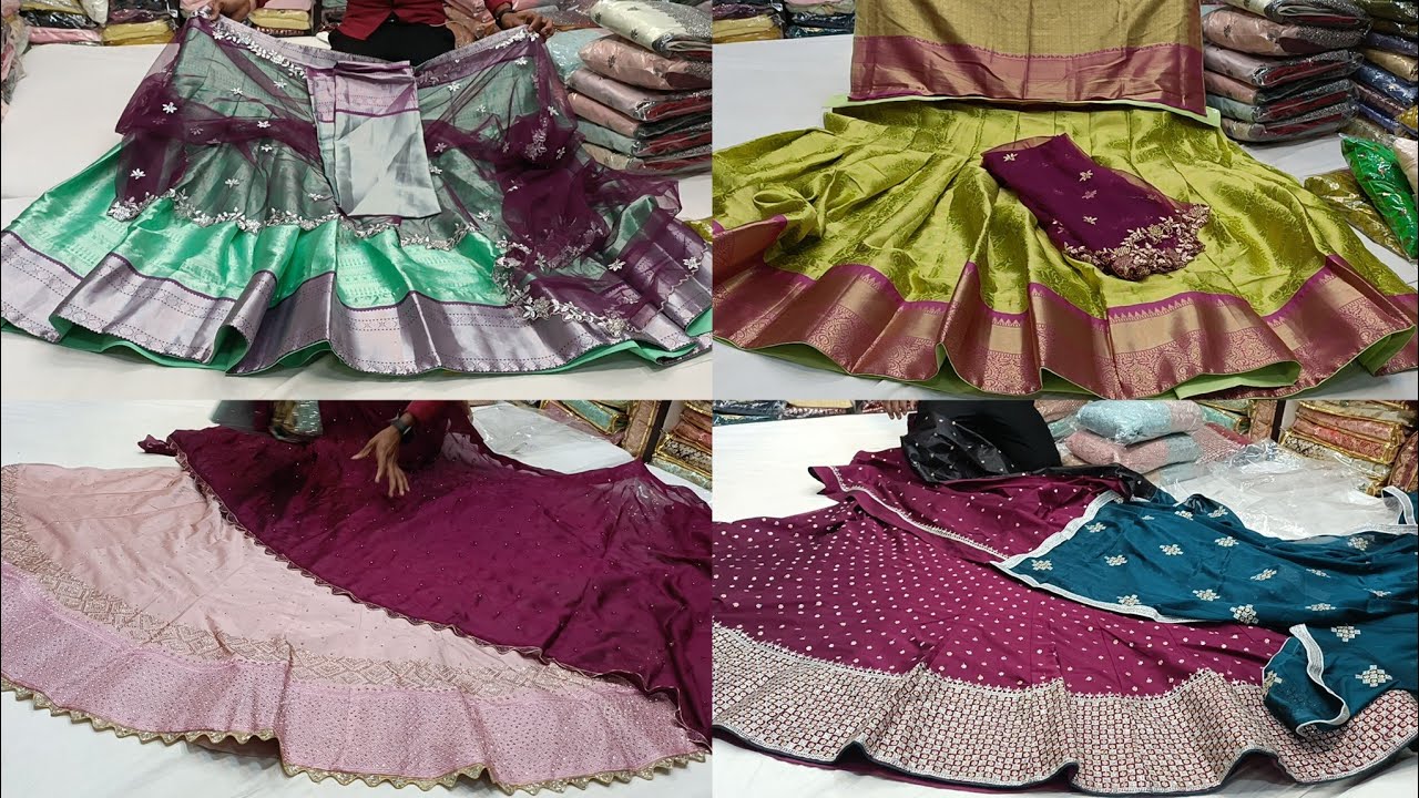 chickpet Bangalore wholesale lehangas||Single piece courier available