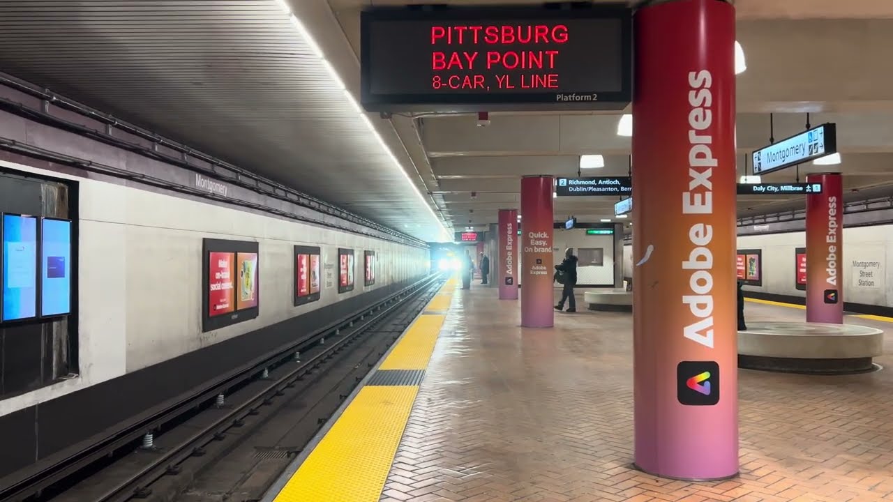 Pittsburg/Bay Point Train Arriving at Montgomery Street BART