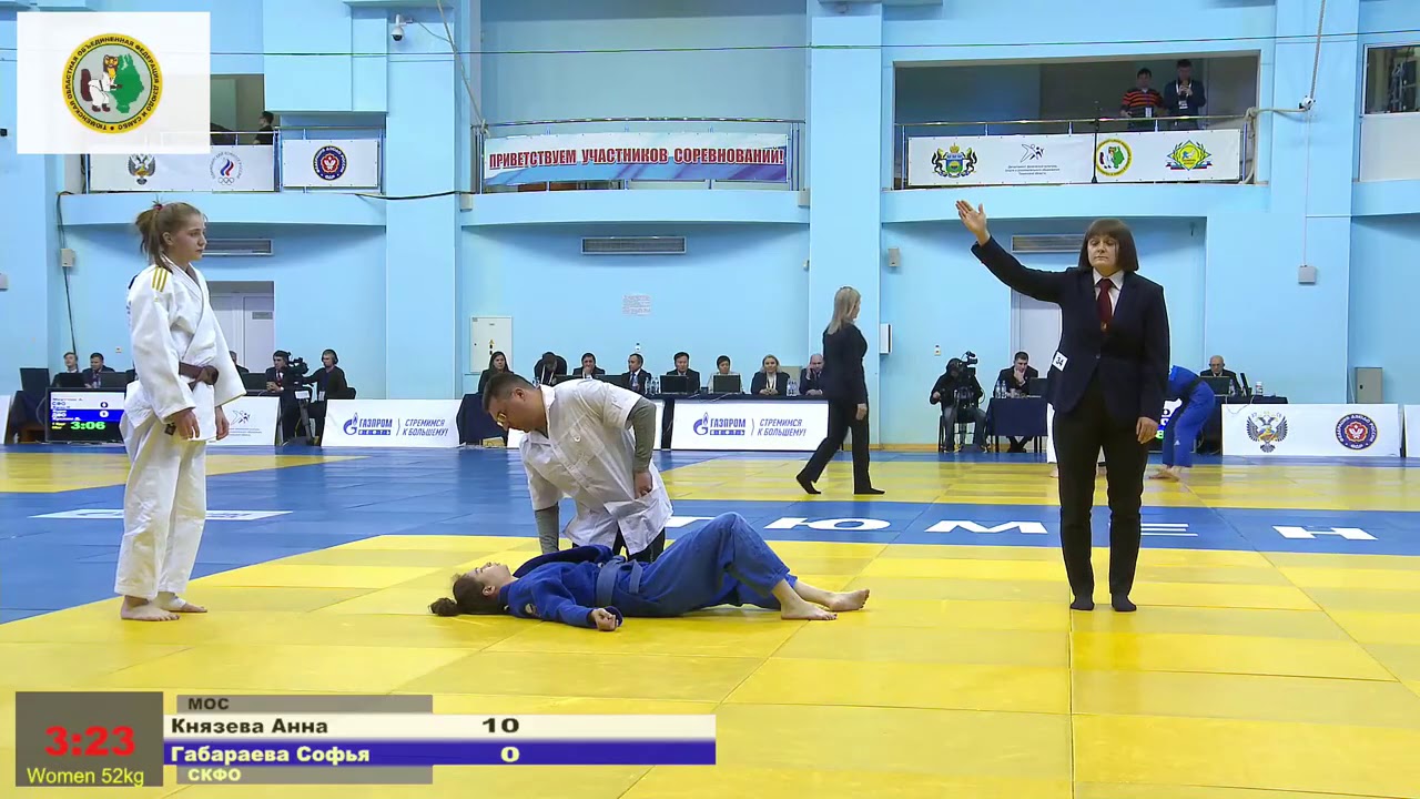 52 kg Князева А Габараева С 05 03 2020 Т4 Первенство России по дзюдо до 23 лет, ТЮМЕНЬ